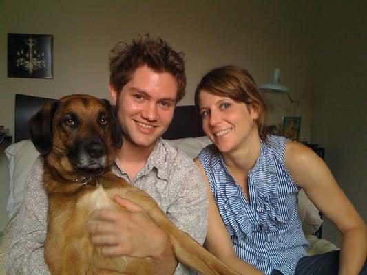 Benny with his mom and dad : )