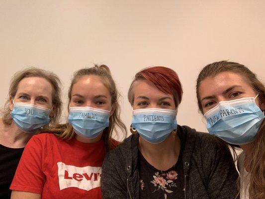 Why do we wear a mask to work? A friendly reminder to please wear a mask to your appointment!