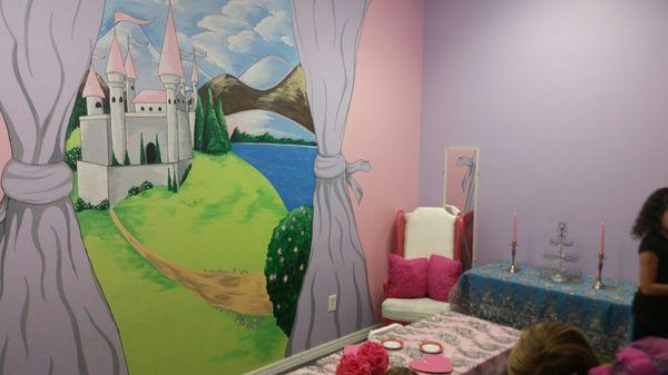 Tea party and dress up room.