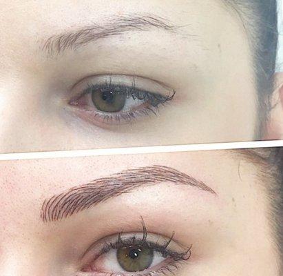 Micro bladed brows