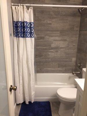 Guest bathroom in condo