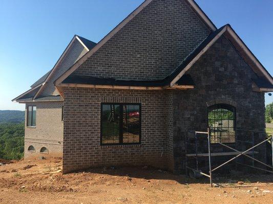 Brick and Stone Front