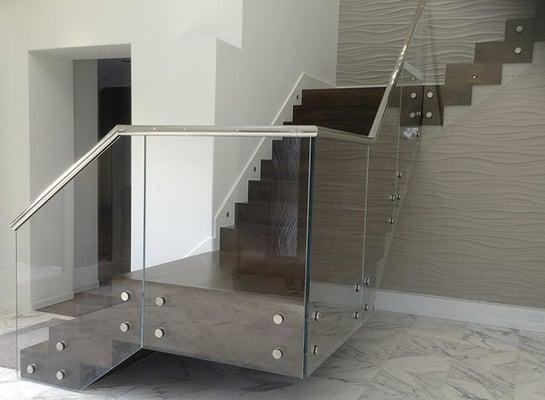 Glass rails