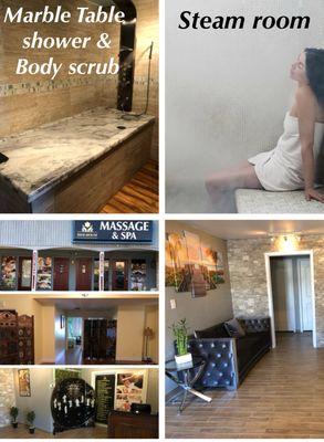 Romantic package : 60min massage , Korea-styles salt glow scrub , 15 min steam room