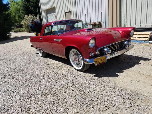 57 thunderbird frame off restoration