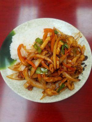 Hot and spicy shredded chicken