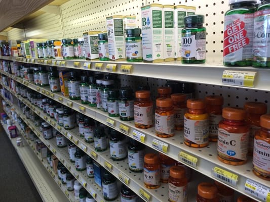 Wide variety on over the counter medications and supplements with competitive prices.