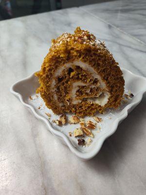 Vegan Carrot Cake Roll.