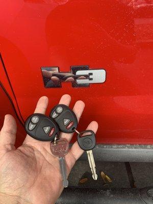 Hummer H3  keys made and remote