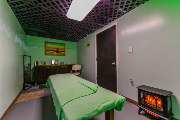 Massage room inside of Philadelphia Private Gym.