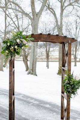 Wedding Arbor and Chandelier