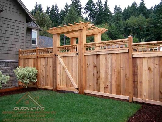 Shadowbox fencing is considered a "good neighbor fence" giving the client a fence that looks identical on both sides.