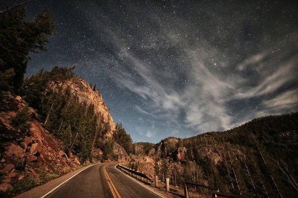 Starry night just outside of Powell WY