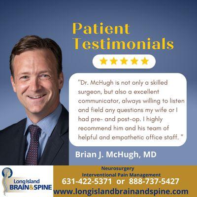 Dr. Brian McHugh patient testimonial