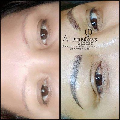 Microblading and Shading Eyebrows