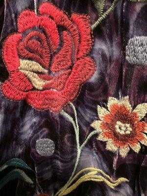 Love the vibrant colors on the embroidery.