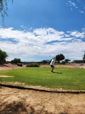 Hole 1 tee box