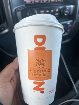 Medium hot macchiato