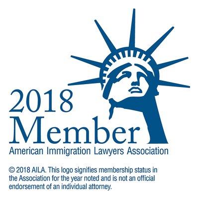 2018 Proud Member of American Immigration Lawyers Association