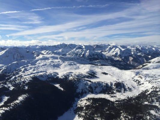 Our scenic air tours will provide you a unique perspective on the Colorado Rockies.