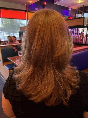 Back of long layers