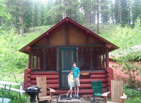 The Pioneer cabin.  We all loved the sleeping porch!