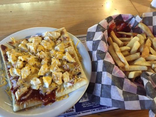 Bbq chicken flatbread