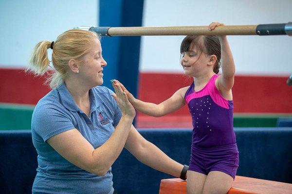 High five, Coach Kristyn!