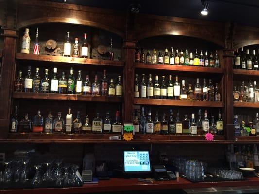 If you're a whiskey aficionado you'll be content here.