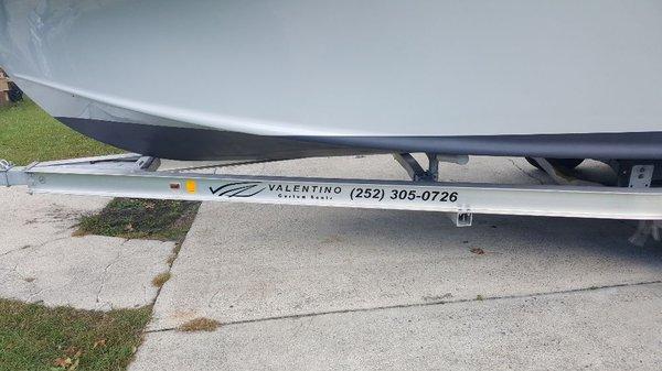 Boat trailer decals