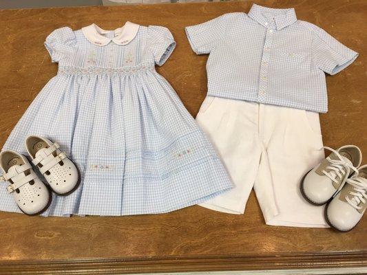 Beautiful clothes for infants to toddlers.