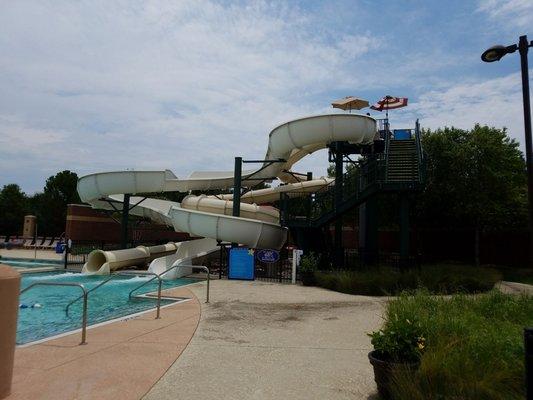 Big kids water slides - must be 48" tall to ride