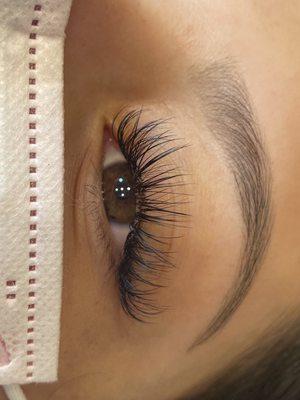 Volume eyelash extensions