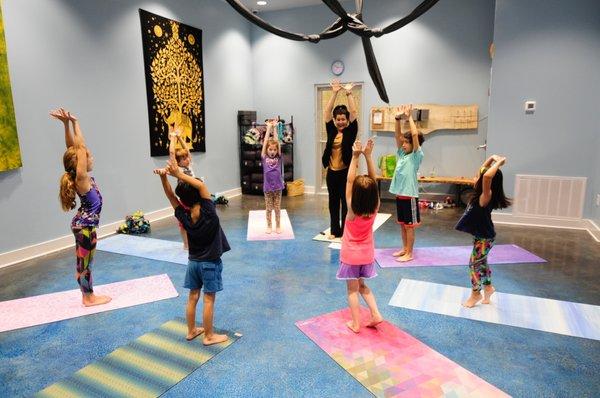 Kids Yoga at UpTown Climbing!