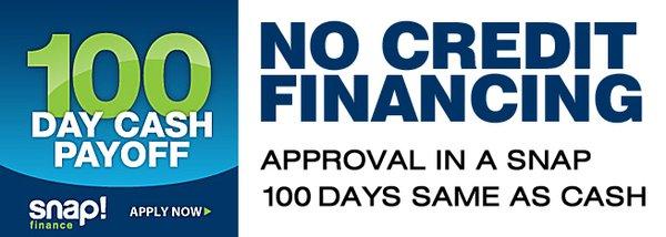 SNAP FINANCE 100 DAYS SAME AS CASH NO CREDIT NEEDED