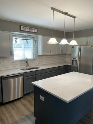 New countertops and backsplash