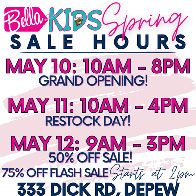 Spring Sale Hours and Location