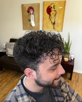 Curly Man's Cut