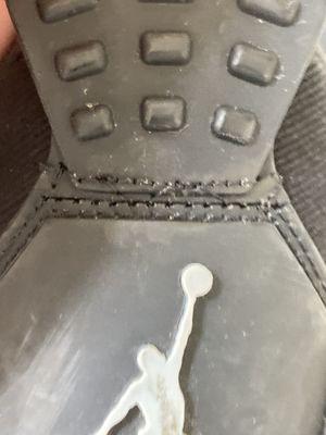 My Jordan 4 flap came off,stitch it horribly