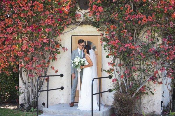 Late May 2021, floral archway in full bloom. #1 Spot for couple photos and first looks