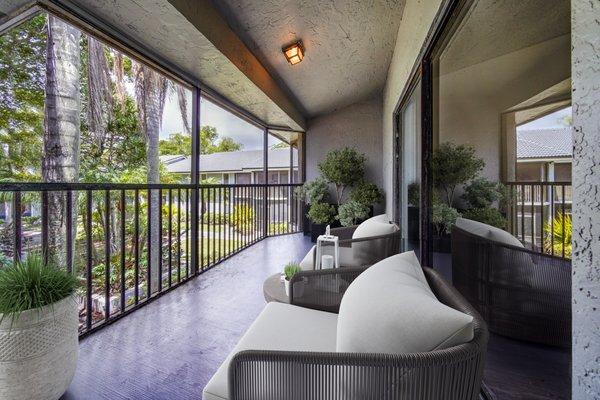 Cielo Point Model Unit Screened in Balcony