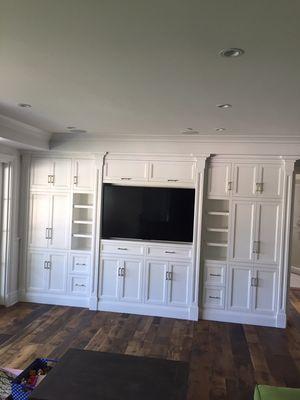 Family room entertainment center