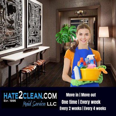 Hate2clean.com Maid Service