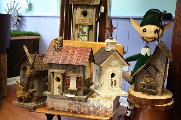 So many adorable bird houses and garden decor items! Love this elf for the holidays! Plus, many items are made in the U.S.A.