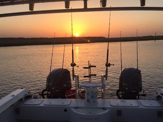 Sunset cruise in beautiful Edisto