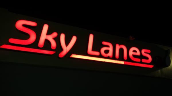 Another sign representing Sky Lanes...