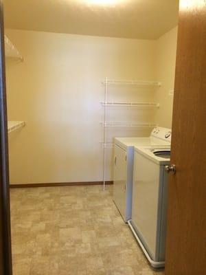 Laundry room/ closet in master bedroom on move out day