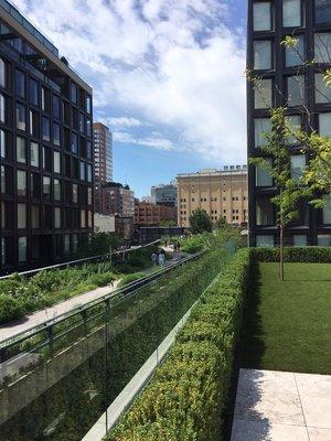 The view of The Highline in Manhattan from the terrace of one of our maintenance customers.