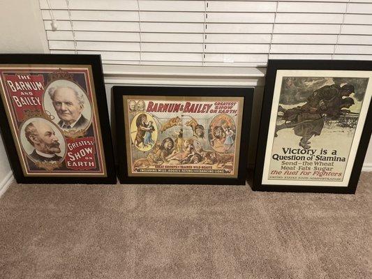 Hobby Lobby framed all these.