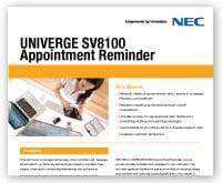 UNIVERGE SV8100 Appointment Reminder